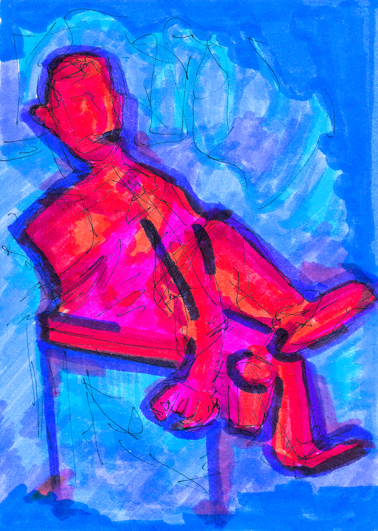 Kobaltblauer Lehn-Gesang