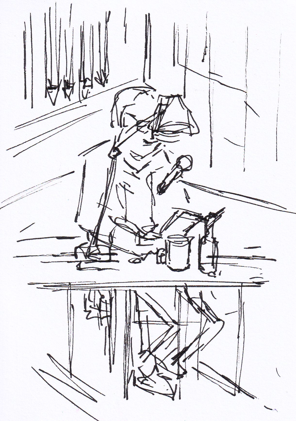 Mikrofon, Lampe, Linienwetter