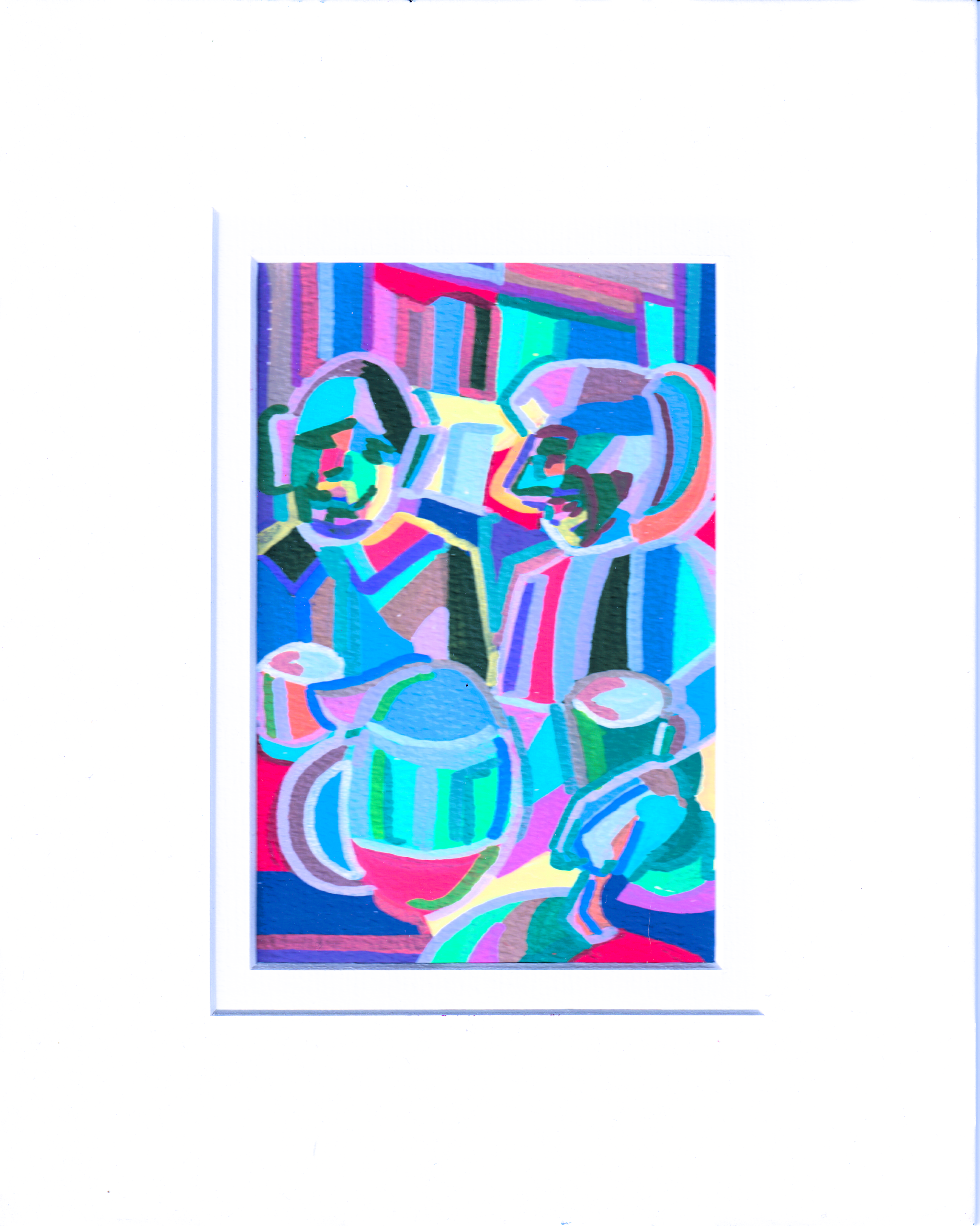 Breakfast with Blue Coffee / Frühstück mit blauem Kaffee