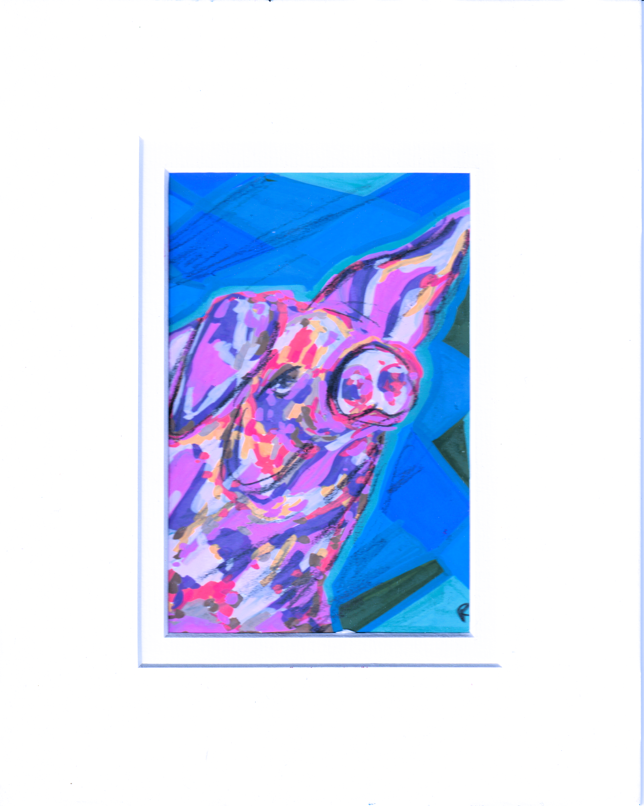 The Pig Who Learned to Levitate in Blue / Das Schwein, das im Blauen schweben lernte